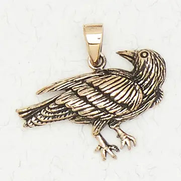 Bronze Pendant - Celtic Raven