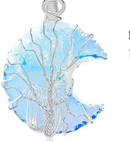 Opalite Moon Pendant