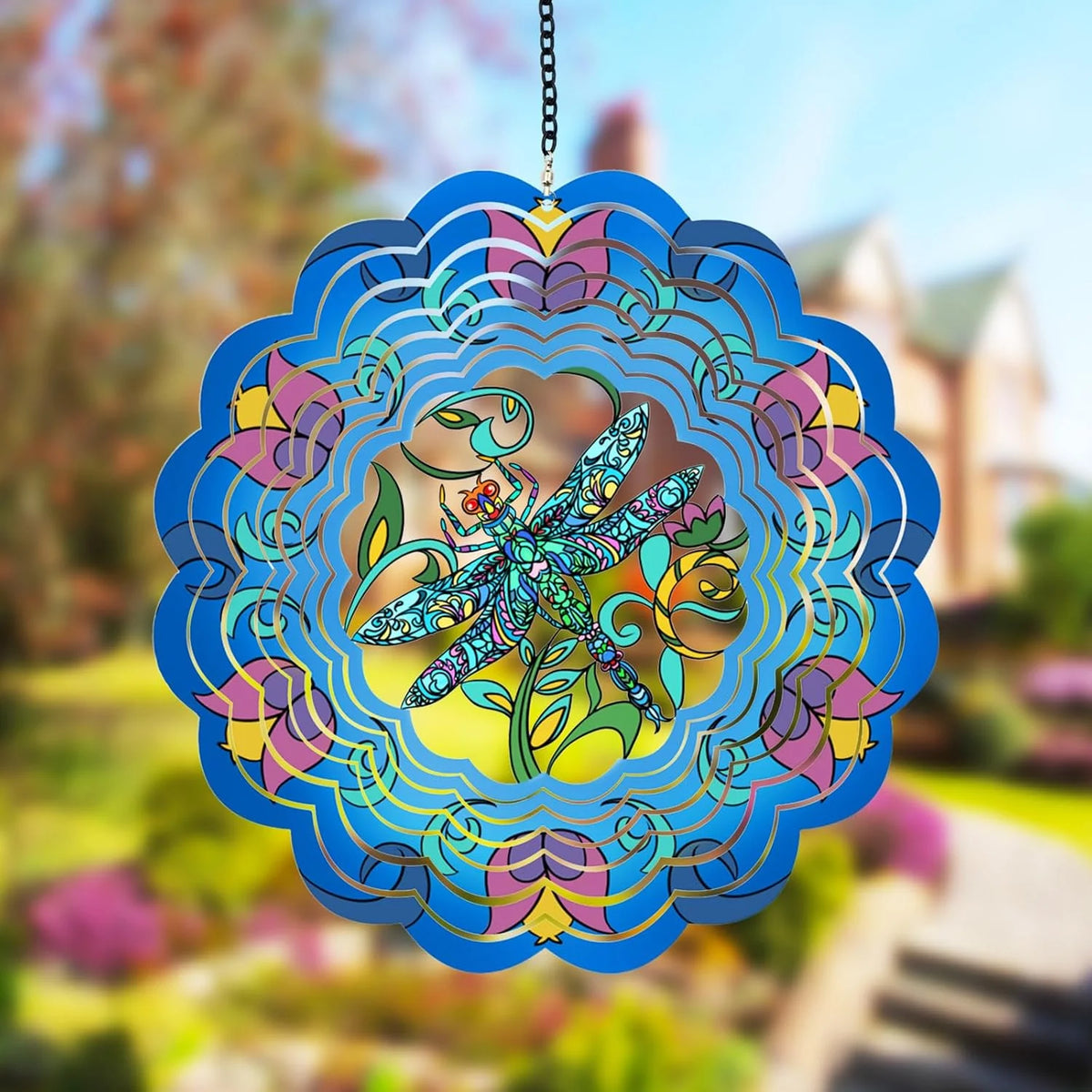 Dragonfly Metal Wind Vortex Spinner