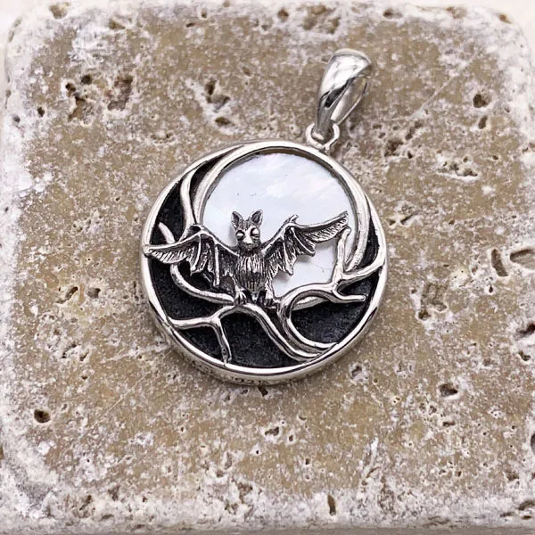 Bat in the Full Moon Mini Pendant