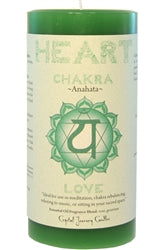 Heart Chakra 3x6 Pillar Candle