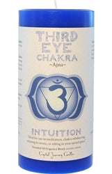 Third Eye Chakra 3x6 Pillar Can