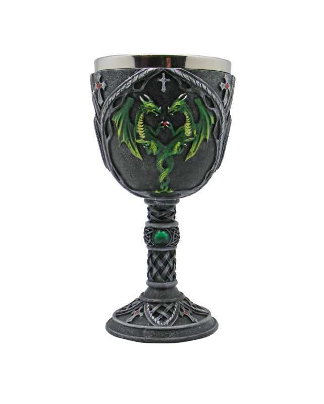 Green Double Dragon Chalice