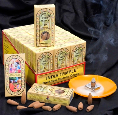 INDIA TEMPLE BACKFLOW CONES S/24