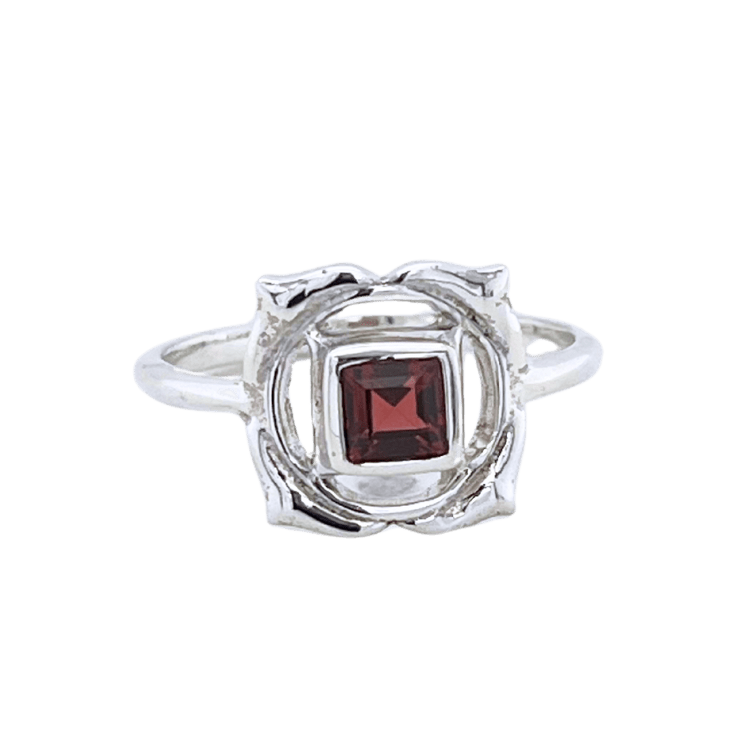 Garnet Root Chakra Balance Ring
