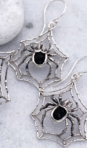 Spider Web Earrings