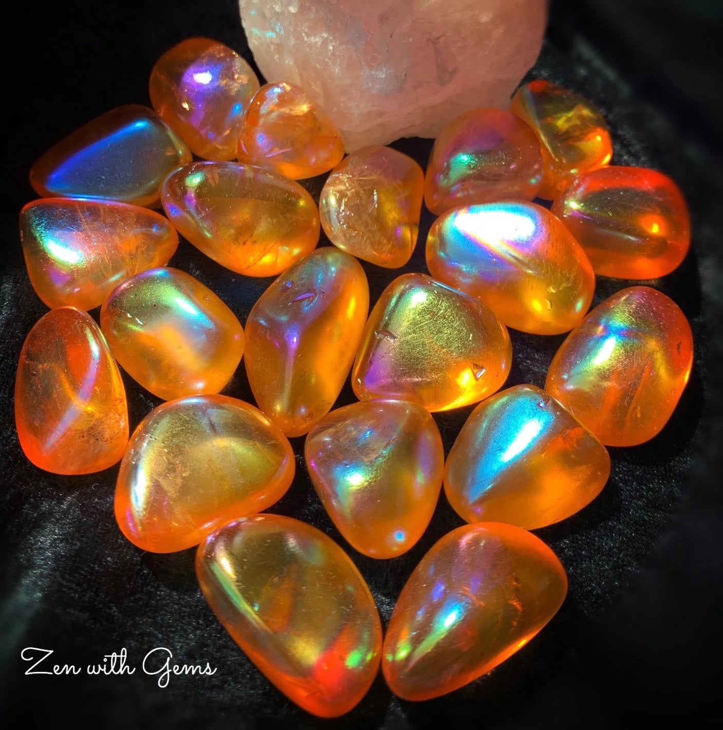 Tangerine Aura Quartz