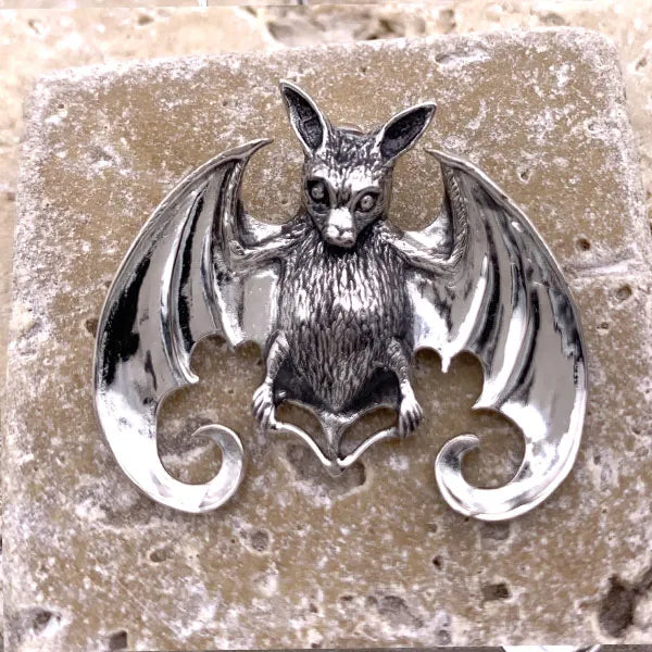 Open Winged Bat Mini Pendant