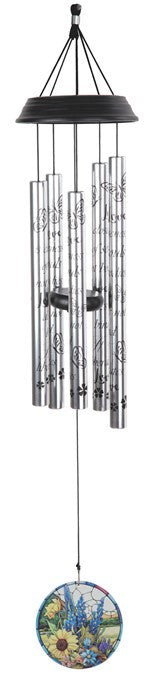 Sunflower Windchime, 34" Long