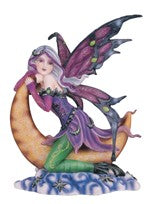 Purple Fairy on Moon 7.5” – A Symbol of Enchantment and Intuitive Magic