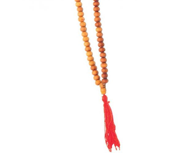 Sandalwood 108 Mala Bead Necklace for Meditation & Prayer