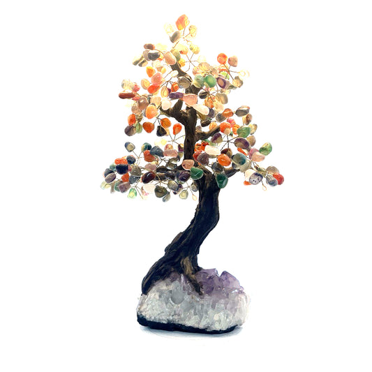 Agate Gemstone Tree Large - Emotional Stabilizer & Mental Clarity