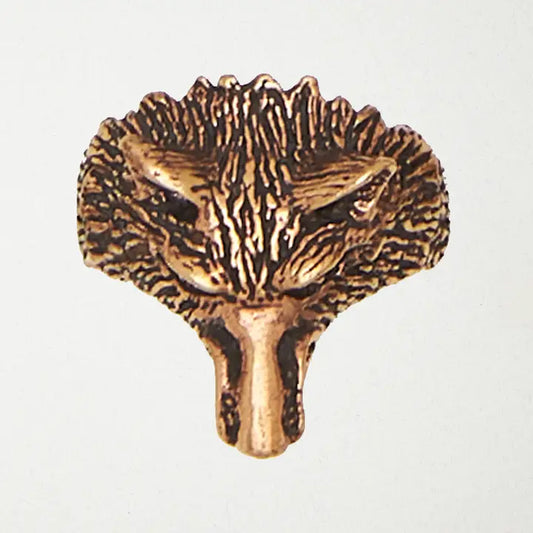 Bronze Men's Ring -Wolf Head