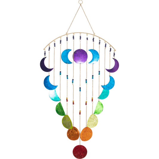 Metal Wall Hanging Mobile Moon Phases Chakra