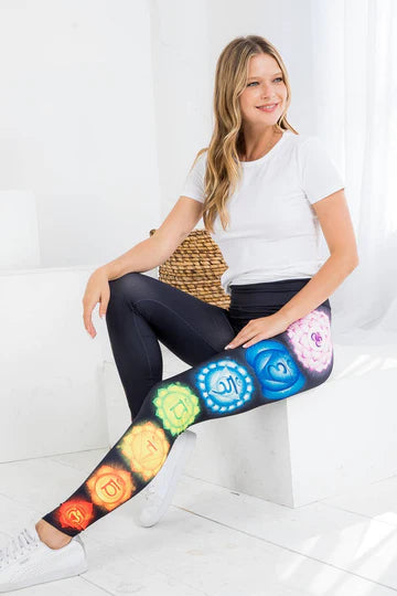 7 Chakras Print Leggings