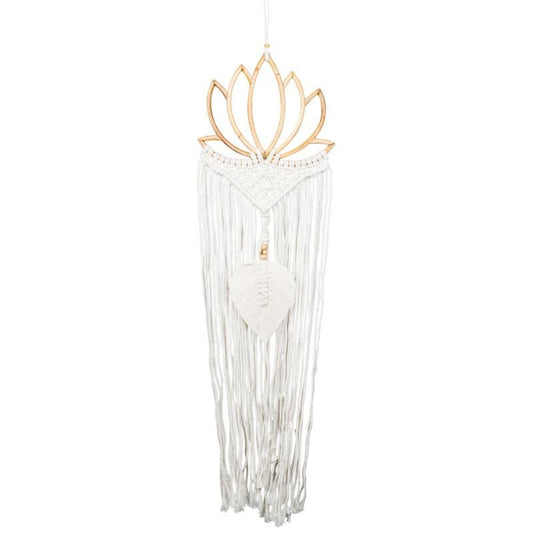 Lotus Dreamcatcher with Macrame