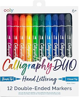 Calligraphy Duo Markers - Set Of Twelve
