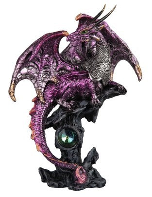 Purple Dragon Guarding Gem