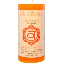 Chakra 3x6 Pillar Candle