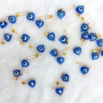 Evil Eye Heart Pin