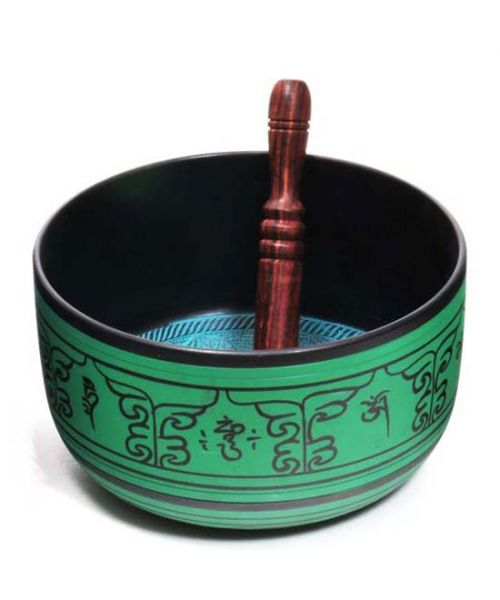 Aluminum Buddha Singing Bowl  8.5" Green – Vibrational Healing