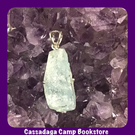 Aquamarine Sterling Silver Pendant