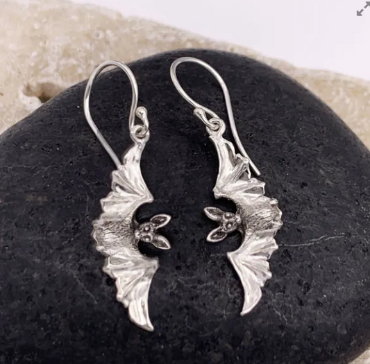 Side Flying Bat Earrings