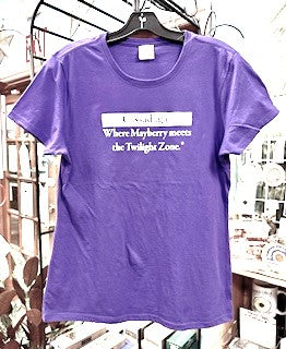 Mayberry/Twilight Zone T-Shirt-Women's Cut-Purple