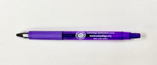 Cassadaga Logo Pen with purple ink