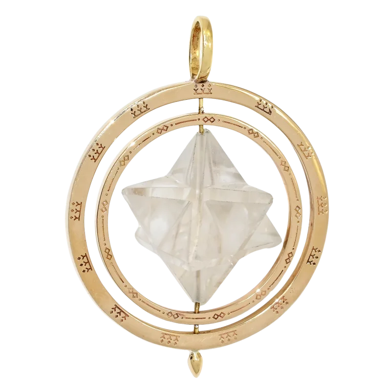 Crystal Merkaba Star Pendant