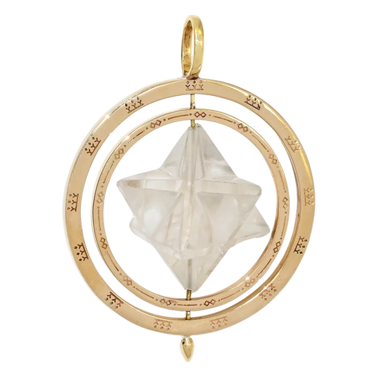 Crystal Merkaba Star Pendant