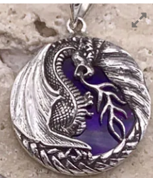 Dragon Abalone Shell Mini Pendant