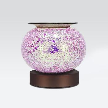 Fragrance Burner: Electric Pink Crackle Glass