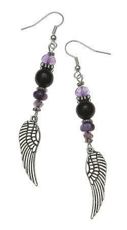 Violet Flame Earrings – Transformation, Spiritual Alchemy & Divine Protection