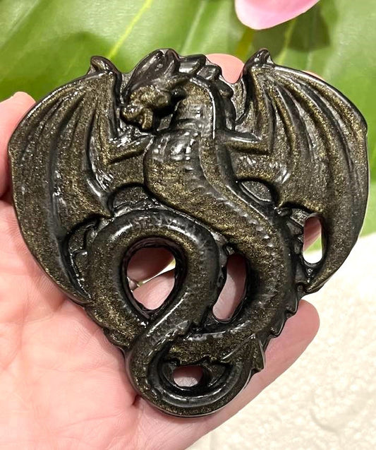 Gold Sheen Obsidian Dragon