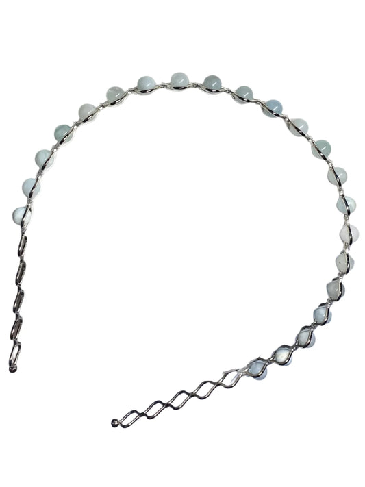 Aquamarine Beaded Hair Band