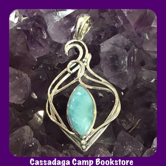 Larimar Sterling Silver Pendant