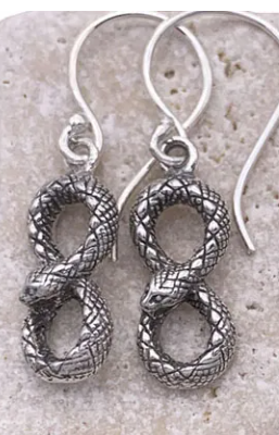 Ouroboros Infinity Mini Earrings