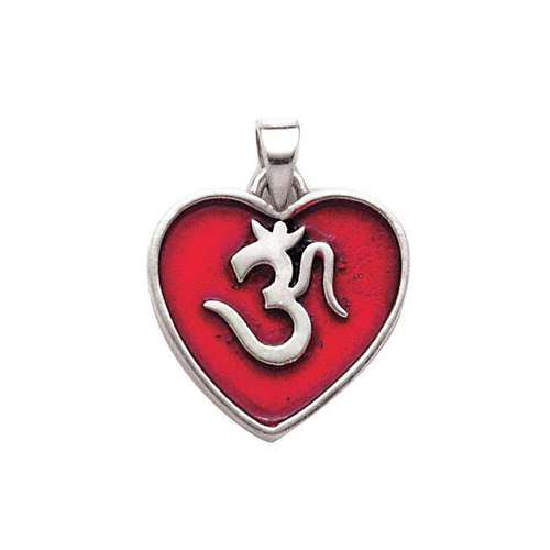 OM Heart Pendant – Sacred Love & Spiritual Harmony