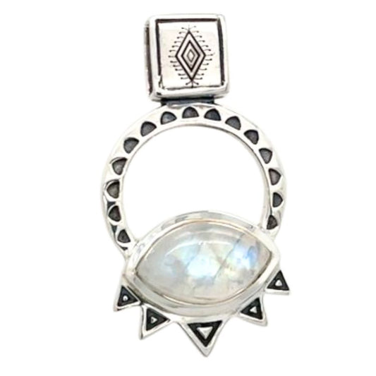 Enlightenment Sterling Silver Moonstone Pendant