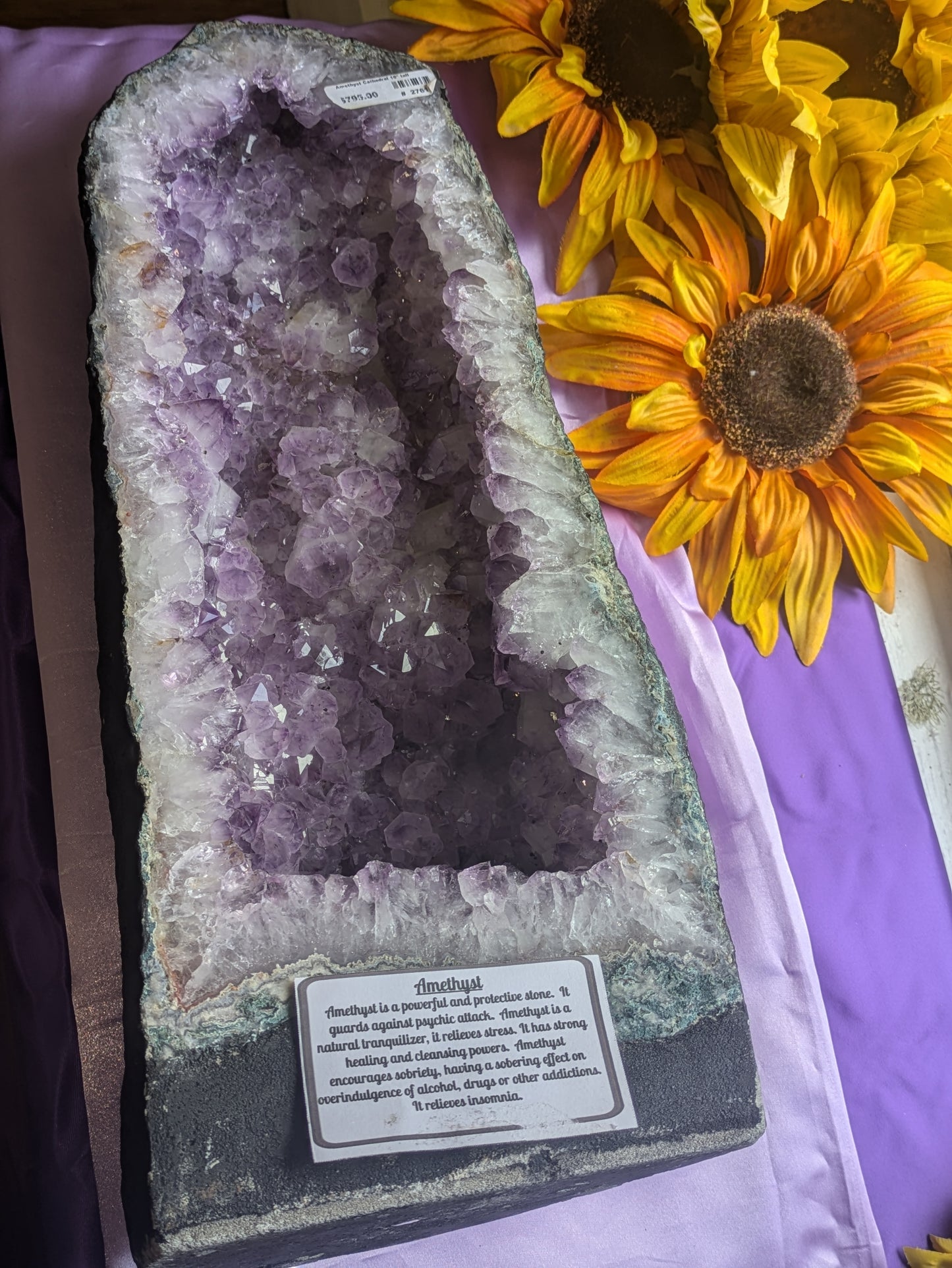 Amethyst Cathedral – 18" Tall for Peace, Protection, and Inner Wisdom