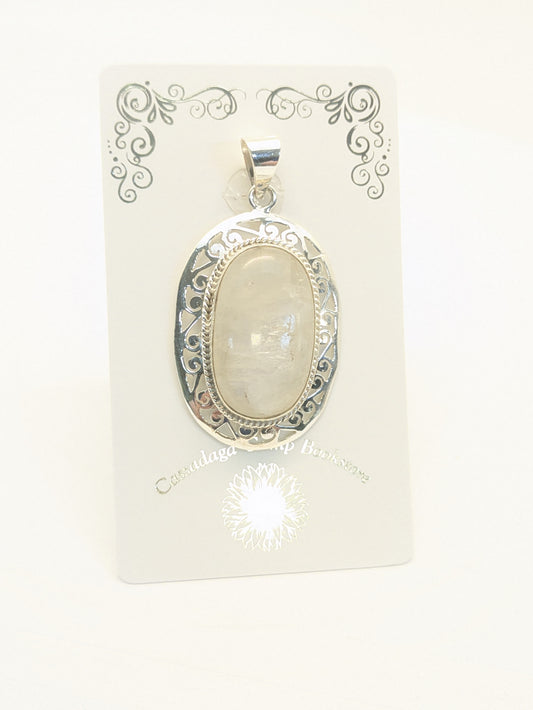 Moonstone Sterling Silver Pendant H59