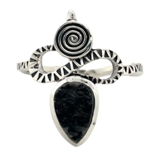 Black Tourmaline Kundalini Guardian Ring