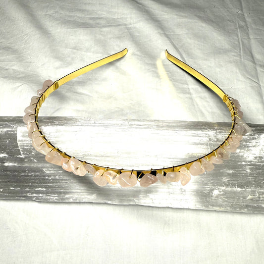 Rose Quartz Hair Band