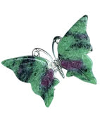 Ruby Zoisite Halo Butterfly Clips – Wings of Passion & Growth