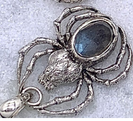 Spider Mini Pendant with Gemstone Body