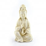 Small 6" White Quan Yin Statue – Symbol of Compassion & Peace