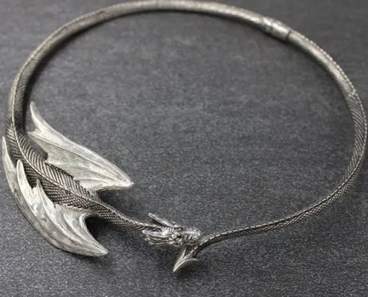 Dragon Sterling Silver Necklace S415