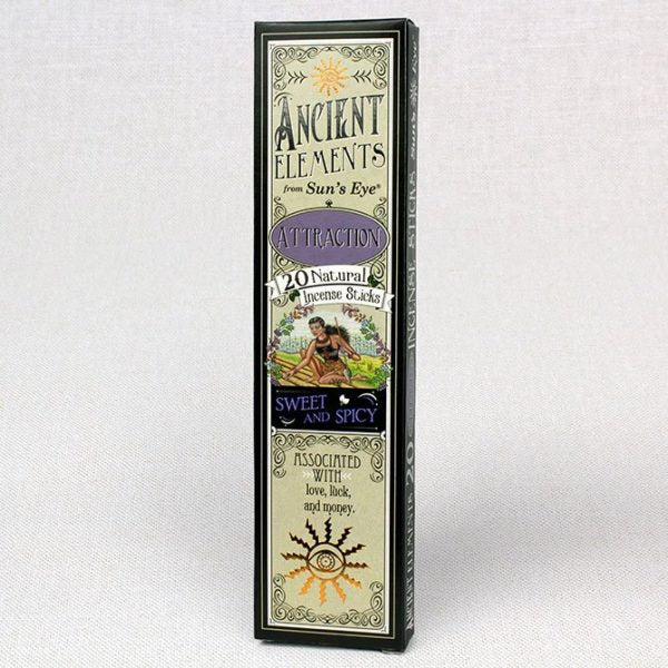 Ancient Elements Attraction Incense – 20 Sticks for Magnetism