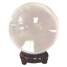 Clear Quartz Crystal Ball 8"